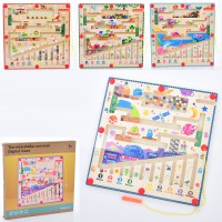 Дерев’яна іграшка Ігрове поле, 29.5x29.5 см, лабіринт магнітний, навчальна (В асортименті)