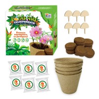 Ботанічні експерименти 4FUN Game Club, ґрунт, горщики, таблички, насіння, інструкція
