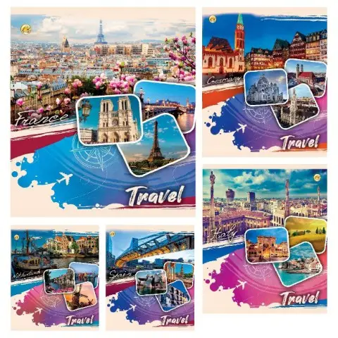 Тетради ученические 24 листа линия Тверда 32303 Місто2,20 шт. в упаковке