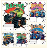 Зошити учнівські 12 аркушів клітинка ТЕ41112, 25 шт. в упаковці