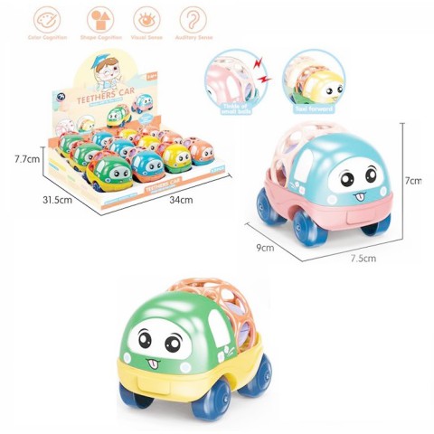 Машинка-брязкальце Вантажівка Oball, BM2101, блакитна