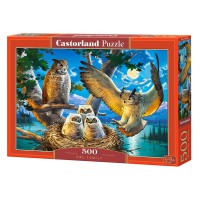 Пазли Castorland Совине родина, 500 елементів, 47x33 см, B-53322