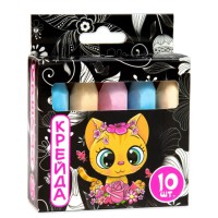 Крейда олівець, 10 штук, різнокольорова, Стратег