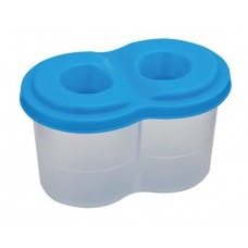 Склянка-непроливайка підвійна, синя 6шт в упаковці zb. 6901-02