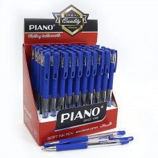 Ручка масляна грип "piano" синя 50шт в упаковці 350pt-bl