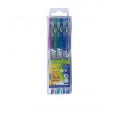 Набір з 4-х гелевих ручок glitter (з блискітками), 4 кольори