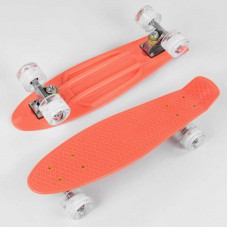 Скейт пенні борд best board помаранчевий 1102