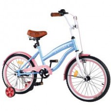 Велосипед cruiser 18' t-21837 blue+pink