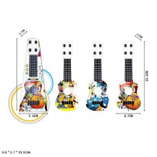 Гітара 3 кольора мікс, коробка 9, 8*3, 7*25, 5см