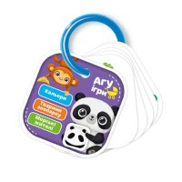 Картки на кільці Кольори. Тварини (українською)