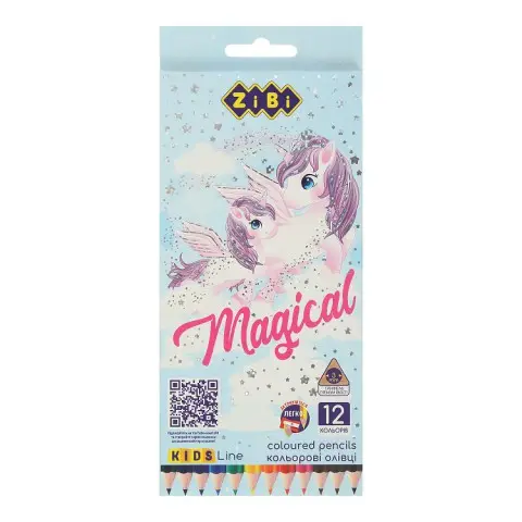 Олівці кольорові Kids Line Магія, 12 кольорів