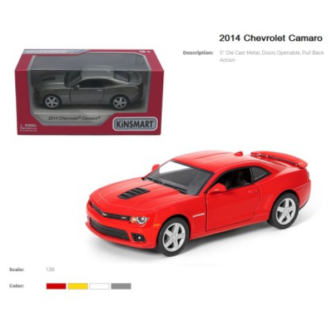 Металева інерційна легкова модель Chevrolet Camaro 2014 5", відкриваються двері (В асортименті)