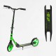 Самокат двоколісний Skyper Sirius, салатово-чорний, PU колеса 200 мм, 1 амортизатор, ручне гальмо
