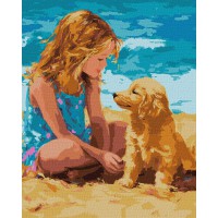 Набір для розпису по номерах Друг дитинства, Ideyka, 40x50 см, КНО8491