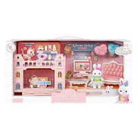 Будиночок флоксова фігурка котик аксесуари 6678