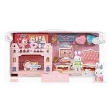 Будиночок флоксова фігурка, аксесуари, котик, в кор. /18/