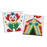 Набір з алмазною мозаїкою на самоклеючій основі для дітей Професії Клоун, 2 шт. 9x9 см, AMS1156