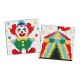 Набір з алмазною мозаїкою на самоклеючій основі для дітей Професії Клоун, 2 шт. 9x9 см, AMS1156