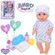 Лялька, 39 см, п’є-пісяє, сенсор на обличчі, звук, горщик, підгузок, пляшечка, соска, кубик (В асортименті)