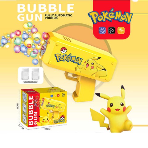 Пістолет з мильними бульбашками, 889-1, автоматичний, з мильним розчином 90 мл, на батарейках