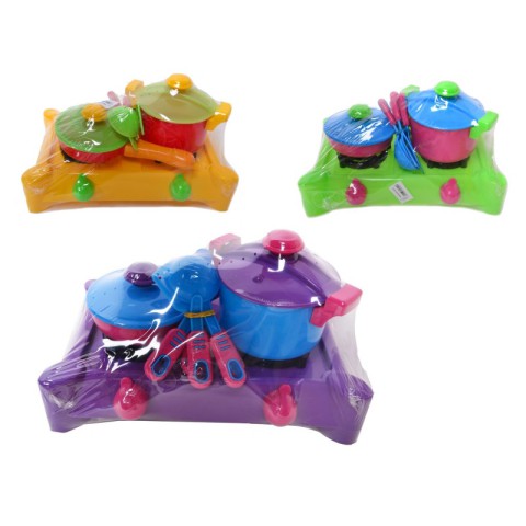 Плита з посудом Кіндервей, 8 предметів, 30x17x18.5 см (В асортименті)