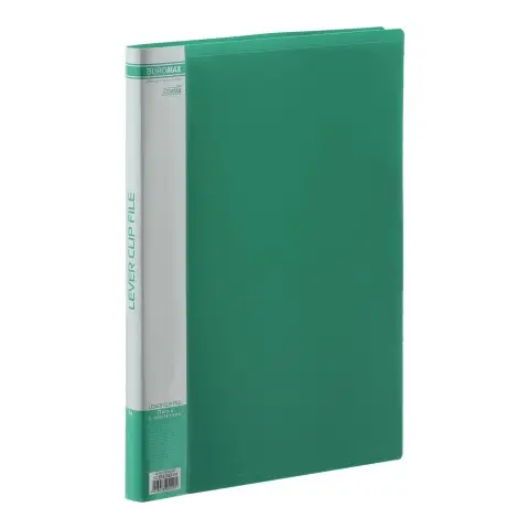 Папка А4 з боковим притиском Jobmax, зелений