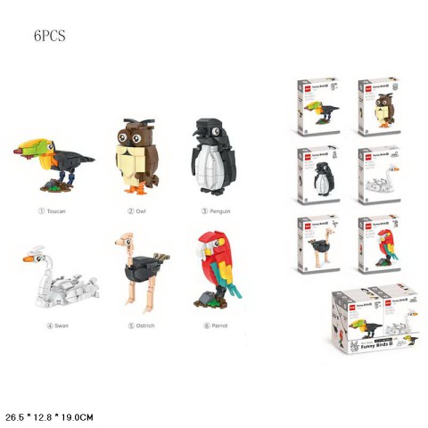 Ігровий набір Конструктор Птахи, (В асортименті)