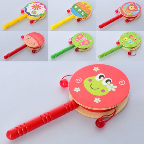 Дерев’яна іграшка Брязкальце, 17 см, 17x7.5x2 см (В асортименті)