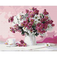 Набір для розпису по номерах Натюрморт в рожевих тонах, 40x50 см, BS8746