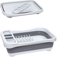 Сушарка для посуду складана силікон/пластик