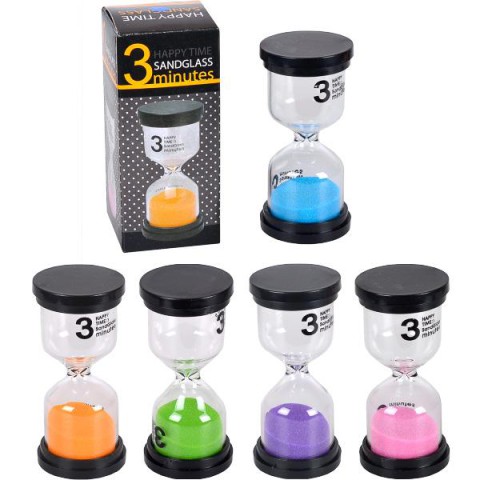 Пісочний годинник на 3 хв скло X2-03 4,5×9,5 см
