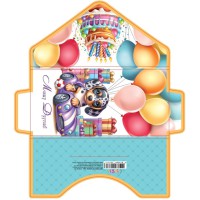 Листівка КЛЗ 24-74 Гліттер (В асортименті), 5 шт. в упаковці