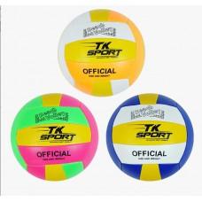 М`яч волейбольний "TK Sport", 3 види, м`який PVC, вага 280-300 грамів, розмір №5, МІКС ВИДІВ /100/