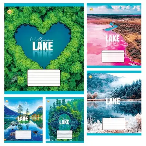 Тетради ученические 18 листов клетка Тверда Природа, 20 шт. в упаковке