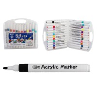 Набір скетчмаркерів акрилових Aodemei, 24 кольори, пластиковий бокс, 6131-24M