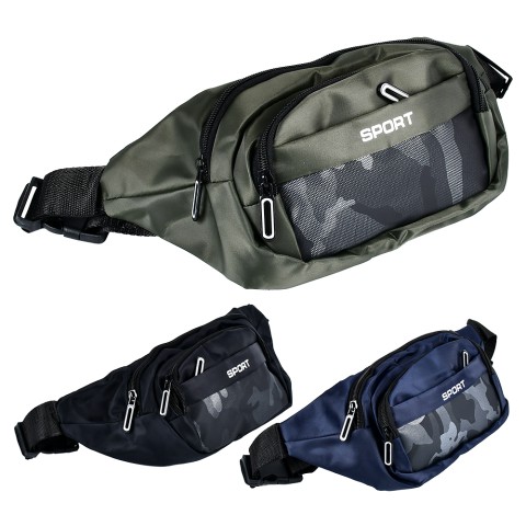 Сумка-бананка 34×13 см R98899 (В асортименті)