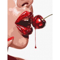 Набір для розпису по номерах Солодка вишня, 30x40 см, КНО8460