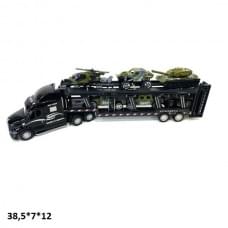 Трейлер-автовоз 2218-10G метал.інерц.з військ.технікою(6шт.)кор.38,5*7*12 /72/