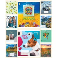 Зошити учнівські 36 аркушів лінія Тверда 32401 Мікс 1,20 шт. в упаковці