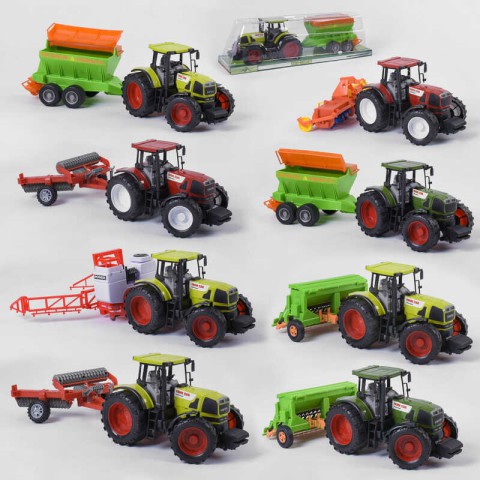 Трактор з причепом, інерція (В асортименті) 6088A/2588A/1588A