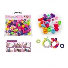 Набір резиночок для плетіння різнокольорові, м’які, еластичні, в п/е /240-2/
