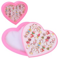 Каблучка метал мікс (набір 36 шт) A8584