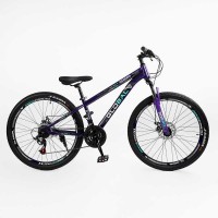 Велосипед спортивний Corso Global GL-26105 26" сталева рама, Saiguan 21 швидкість