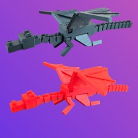 3D Іграшка Майнкрафт Дракон, 18 см, рухливий