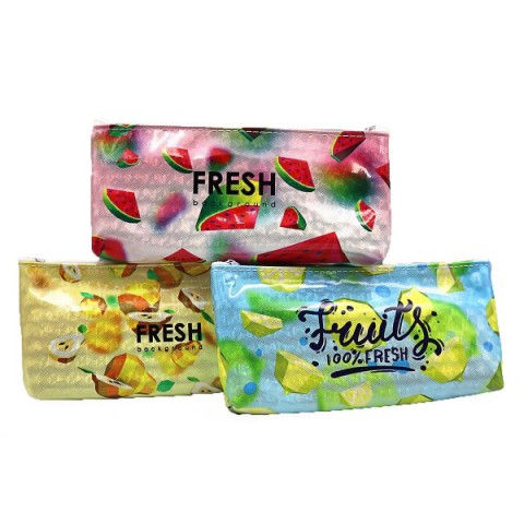 Пенал плоский Fruits, 1 відділення, 20x9x2 см, PVC, 2171P (В асортименті)