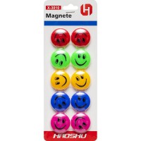 Магніти для дошки Смайлик D3 см 10 шт