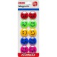 Магніти для дошки Смайлик D3 см 10 шт