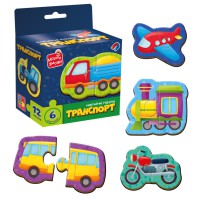 Гра розвиваюча, пазли магнітні Транспорт