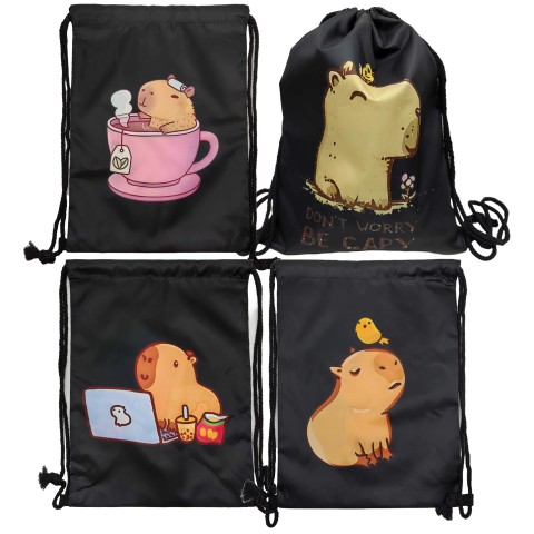 Мішок для взуття Капібара, не промокає, 34x43 см, 577 (В асортименті)