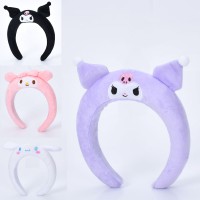 Аксесуар для волосся Kuromi, обруч з плюшевими вушками, 16.5x20x4 см (В асортименті)